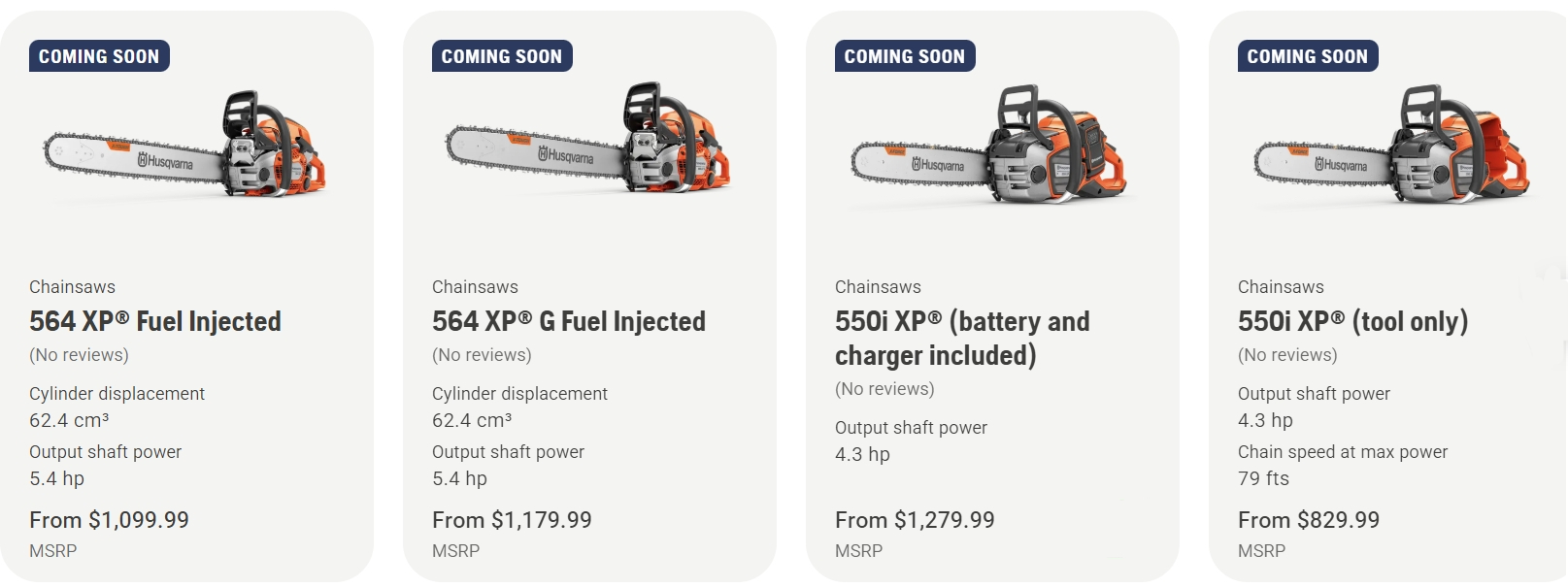 New Husqvarna Pro Chainsaws - Daytona Outdoor Power